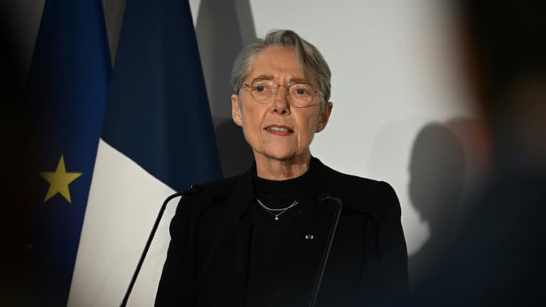 Elisabeth Borne à Paris, le 20 février 2023
