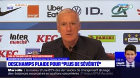 Incidents OM-OL: Didier Deschamps plaide pour "plus de sévérité"