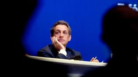 Nicolas Sarkozy lors du conseil national de l'UMP samedi 7 février à Paris  
