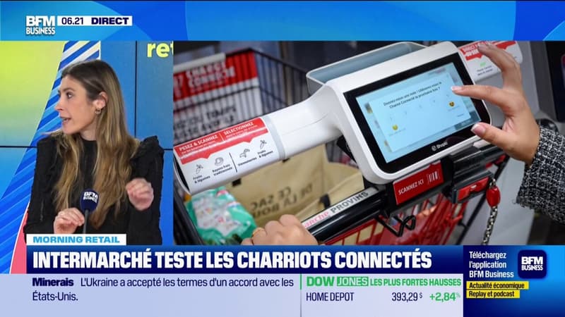 Intermarché teste les charriots connectés pour détecter les produits