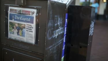 Un exemplaire du Capital Gazette