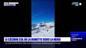 Alpes-Maritimes: les images du col de la Bonette sous la neige