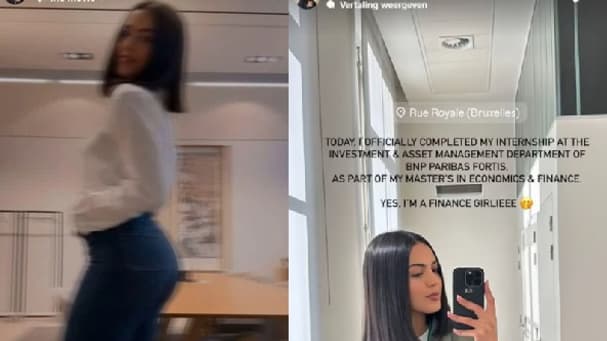 Des stories Instagram d'Oumi Rayane, la compagne de Remco Evenepoel Des stories Instagram d'Oumi Rayane, la compagne de Remco Evenepoel