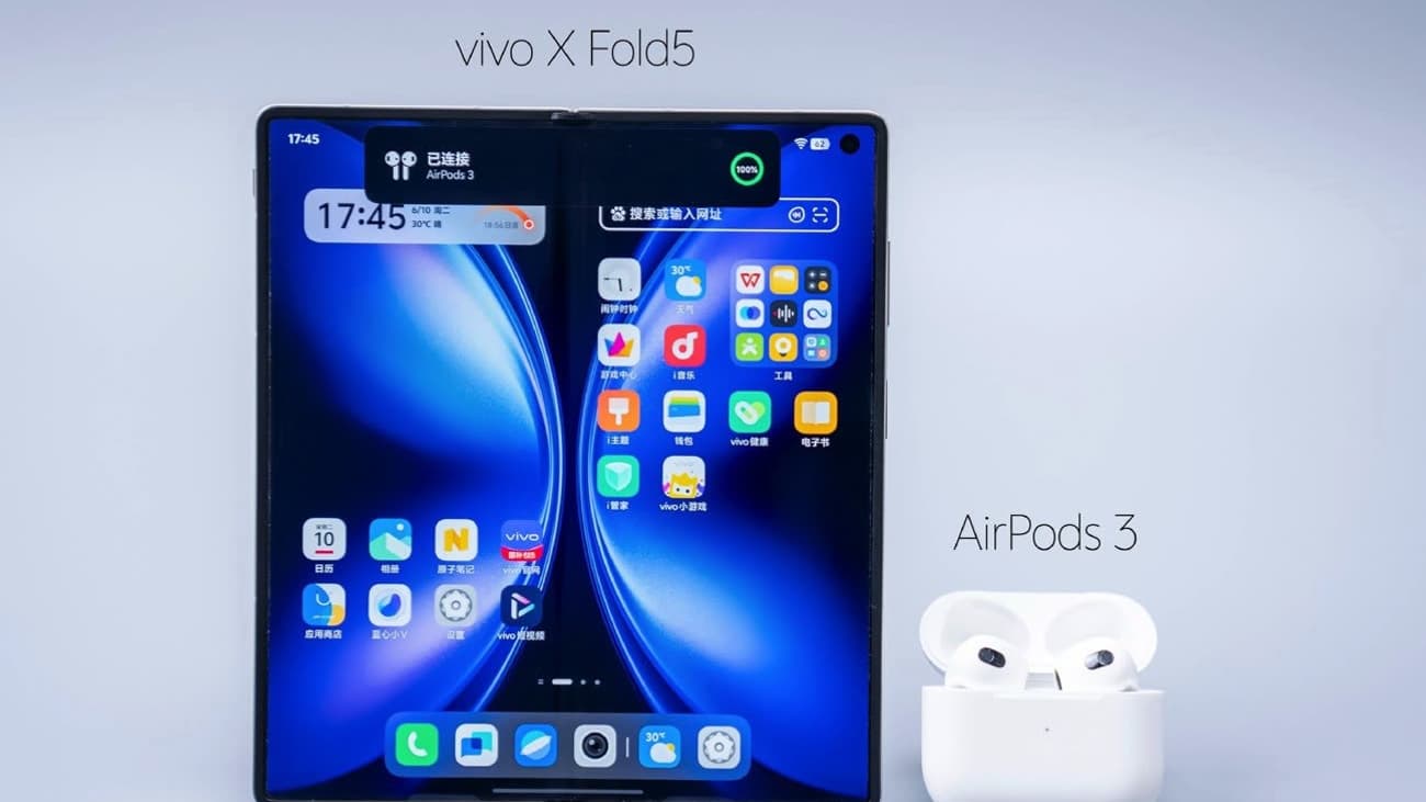 Le X Fold 5 sera compatible avec les Airpods d'Apple