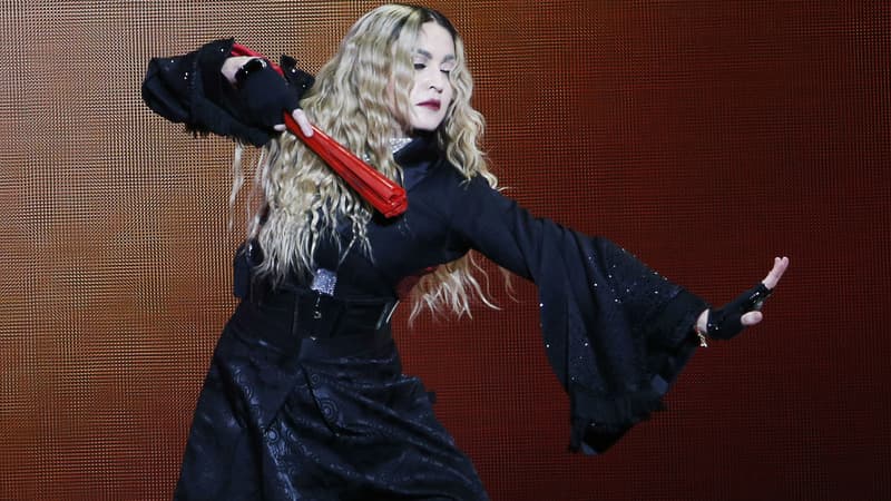 Madonna lors de sa tournée "Rebel Heart"