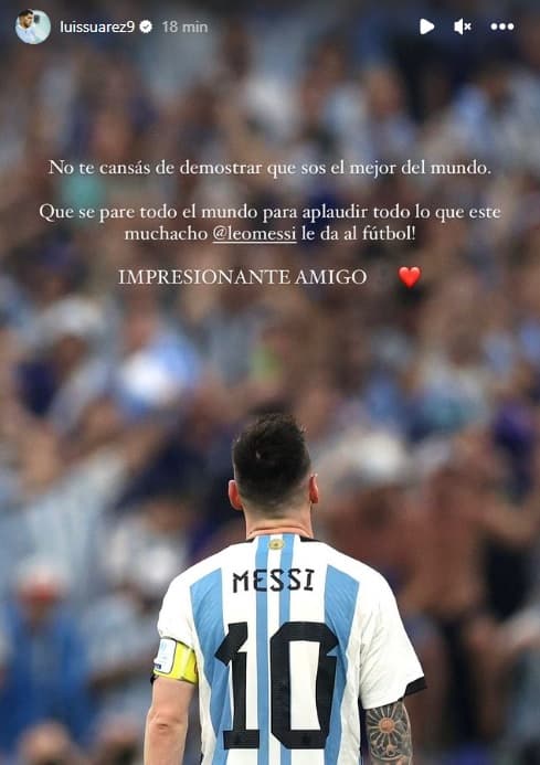 Le magnifique message de Luis Suarez pour Messi sur Instagram
