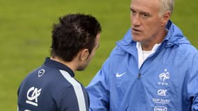 Didier Deschamps et Mathieu Valbuena
