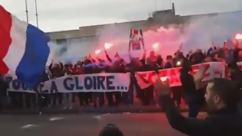 Les ultras parisiens au Bourget