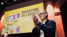 Olivier Faure, premier secrétaire du Parti socialiste, à Blois, le 28 août 2025.