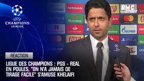 Ligue des champions : Le PSG avec le Real, "on n'a jamais de tirage facile" s'amuse Khelaifi