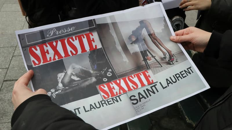 Les publicités Yves Saint-Laurent.