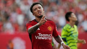 Jadon Sancho en amical avec Manchester United, le 22 juillet 2023.