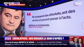 Législatives: quels risques peut-il y avoir en marge des élections selon Gérald Darmanin? 