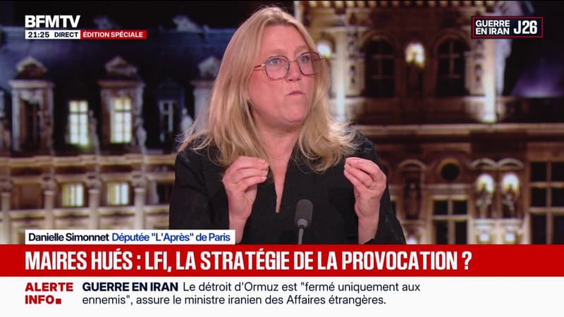 Maires hués et insultés: “Non ce n’est pas la gauche qui est violente et l’extrême droite qui serait toute paisible”, résume Danielle Simonnet, députée “L’Après” de Paris