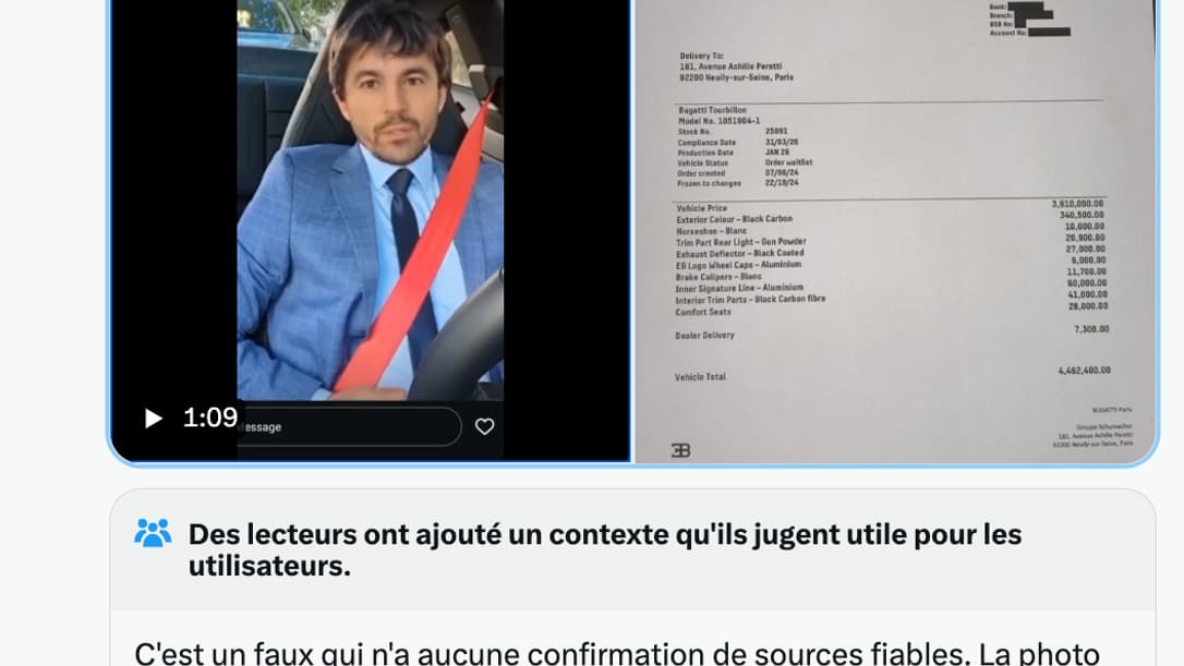 Capture d'écran d'une publication relayant la fake news sur Olena Zelenska. Capture d'écran d'une publication relayant la fake news sur Olena Zelenska.