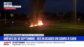 Grève du 18 septembre : blocage en cours dans la périphérie de Caen