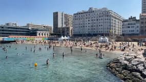 La plage des Catalans à Marseille le 12 juillet 2022.
