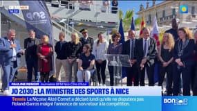 Nice : la ministre des sports en visite avec le patron des JO 2030