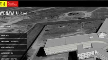 reconstitution en 3D de la prison militaire de Saidnaya en Syrie