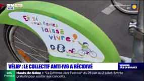 Paris: des stickers anti-avortement une nouvelle fois collés sur des Vélib' 