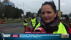 Patricia, "gilet jaune" à Brest: "Je dis 'non' à la violence quoi qu'il arrive"