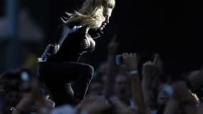Madonna en concert au Hyde Park de Londres, le 17 juillet.