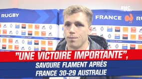 France 30-29 Australie : "Une victoire importante pour le groupe", savoure Flament