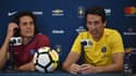 Unai Emery et Edinson Cavani