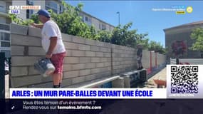 Arles : un mur pare-balles devant une école