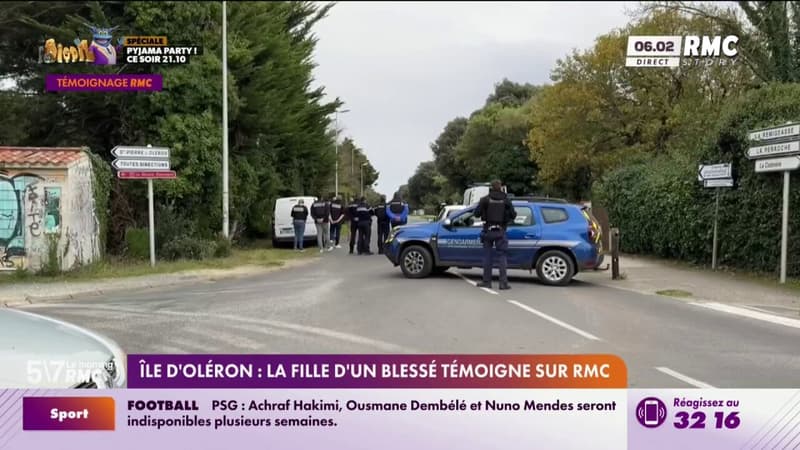 Île d'Oléron : la fille d'un blessé témoigne sur RMC