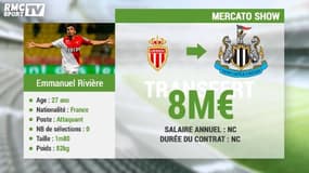 Mercato Show / La fiche transfert d'Emmanuel Rivière à Newcastle