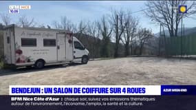 Alpes-Maritimes: un salon de coiffure sur roues à Bendejun