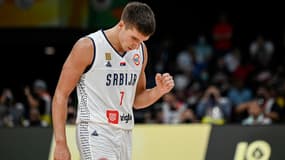 Bodgan Bogdanovic contre le Canada, en demi-finale. 8 septembre 2023