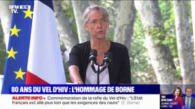 80 ans du Vel d'Hiv: "Pour garder son honneur, notre pays doit regarder son histoire en face", déclare Élisabeth Borne