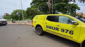 Un véhicule du Samu de Mayotte 