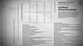 Modèle du certificat d'immatriculation (carte grise)