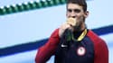 Michael Phelps avec sa 19e médaille d'or aux JO 