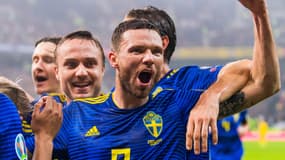 Marcus Berg lors de Roumanie-Suède, le 15 novembre 2019
