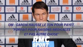 OM : Garcia hausse le ton pour Payet, "forfait pour raisons médicales et pas autre chose"