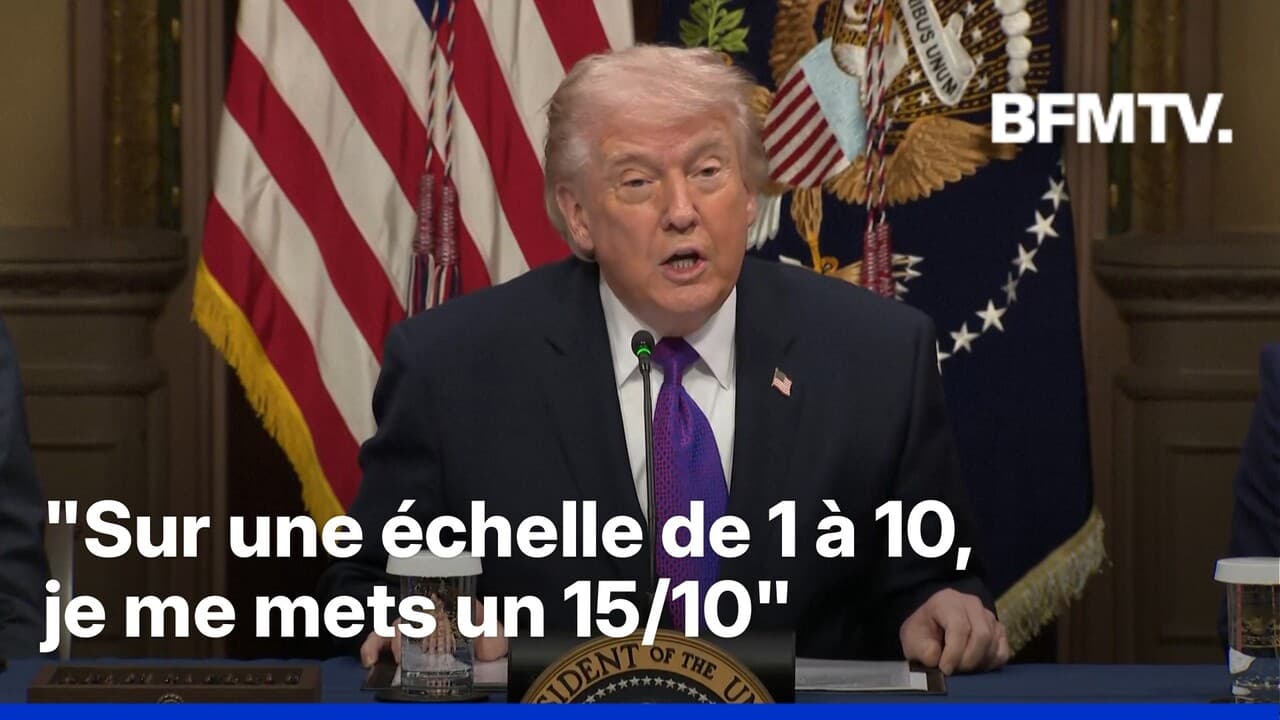 Frappes en Iran: "Sur une échelle de 1 sur 10", Donald Trump "se met un 15/10" Kép