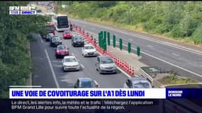 Métropole de Lille: une voie de covoiturage mise en place dès lundi sur l'A1