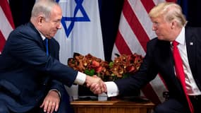 Benjamin Netanyahu et Donald Trump, le 18 septembre 2017 à New York.