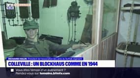 Calvados: un blockhaus de 1944 reconstitué à Colleville-Montgomery