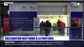 Lyon: opération de vaccination nocturne à la Part-Dieu