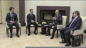 Nicolas Sarkozy rencontre Vladimir Poutine en Russie