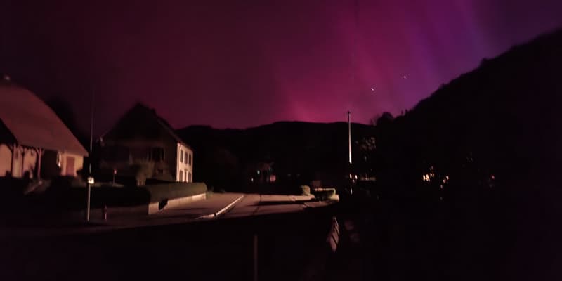 Les images des aurores boréales visibles en Alsace dans la nuit du 10 au 11 mai 2024.