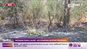 Incendie dans l'Aude: les pompiers restent prudents 