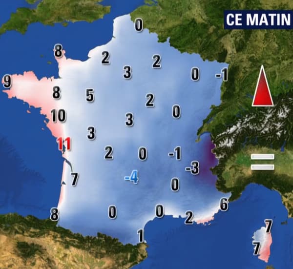 Les températures de ce mercredi en matinée Les températures de ce mercredi en matinée