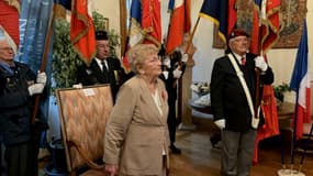 Marthe His, décorée de la Légion d'honneur à 92 ans le 21 octobre 2024, en Normandie.