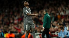 Vinicius Junior lors du quart de finale de Ligue des Champions entre Arsenal et le Real Madrid le 8 avril 2025